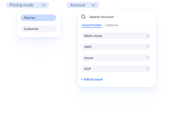 Image showcasing the pricing and account features for MSPs on the Anodot platform