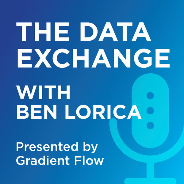 The logo of The Data Exchange podcast with Ben Lorica