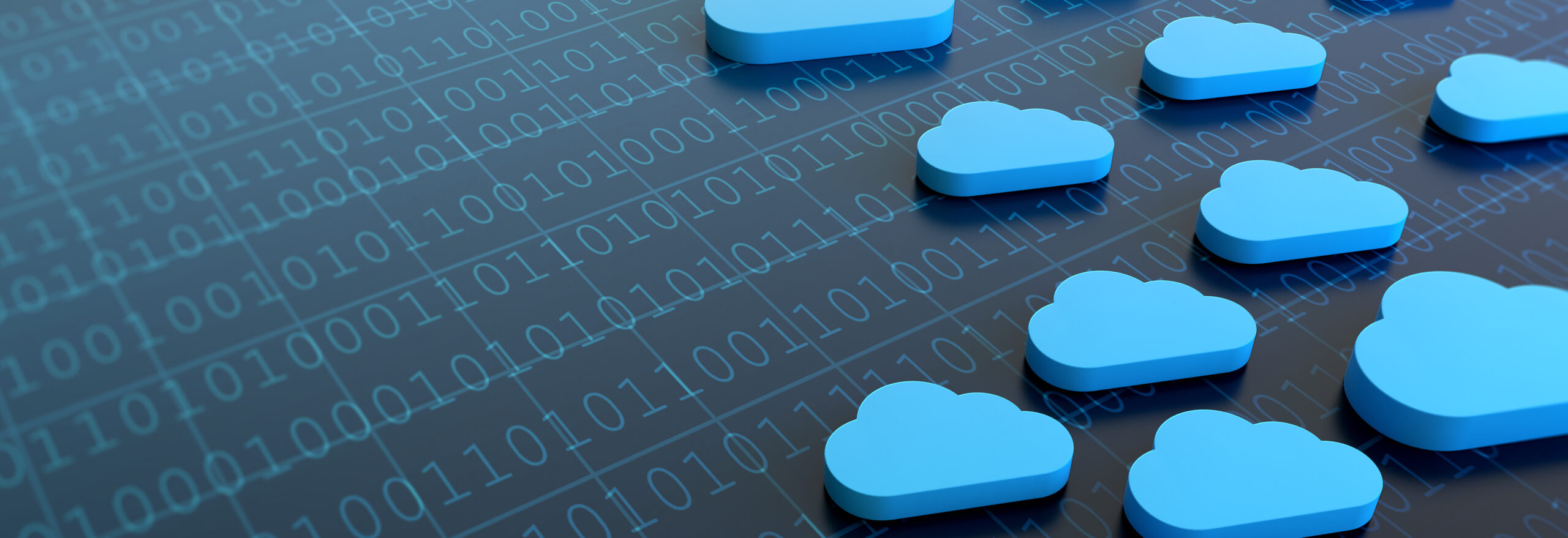 Cloud Computing Concept With Binary Codes